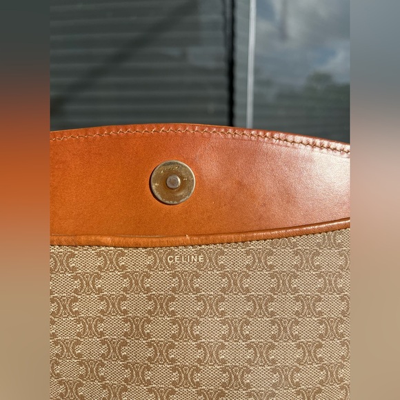 Céline Macadam Clutch Bag Brown Beige - Picture 7 of 10